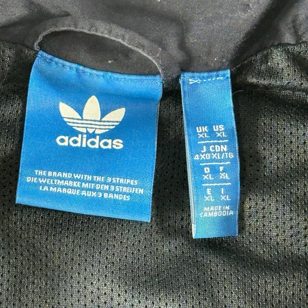 Vintage Adidas Tracksuit Set Mens XL Navy Blue Fill Zip‎ Jacket Logo Pants Y2K